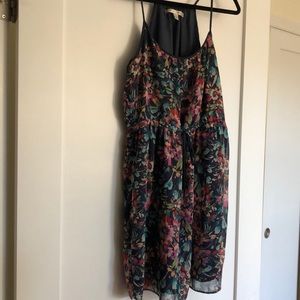 Strapless floral Lauren Conrad dress